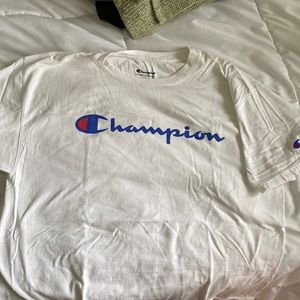 White authentic champion shirt
